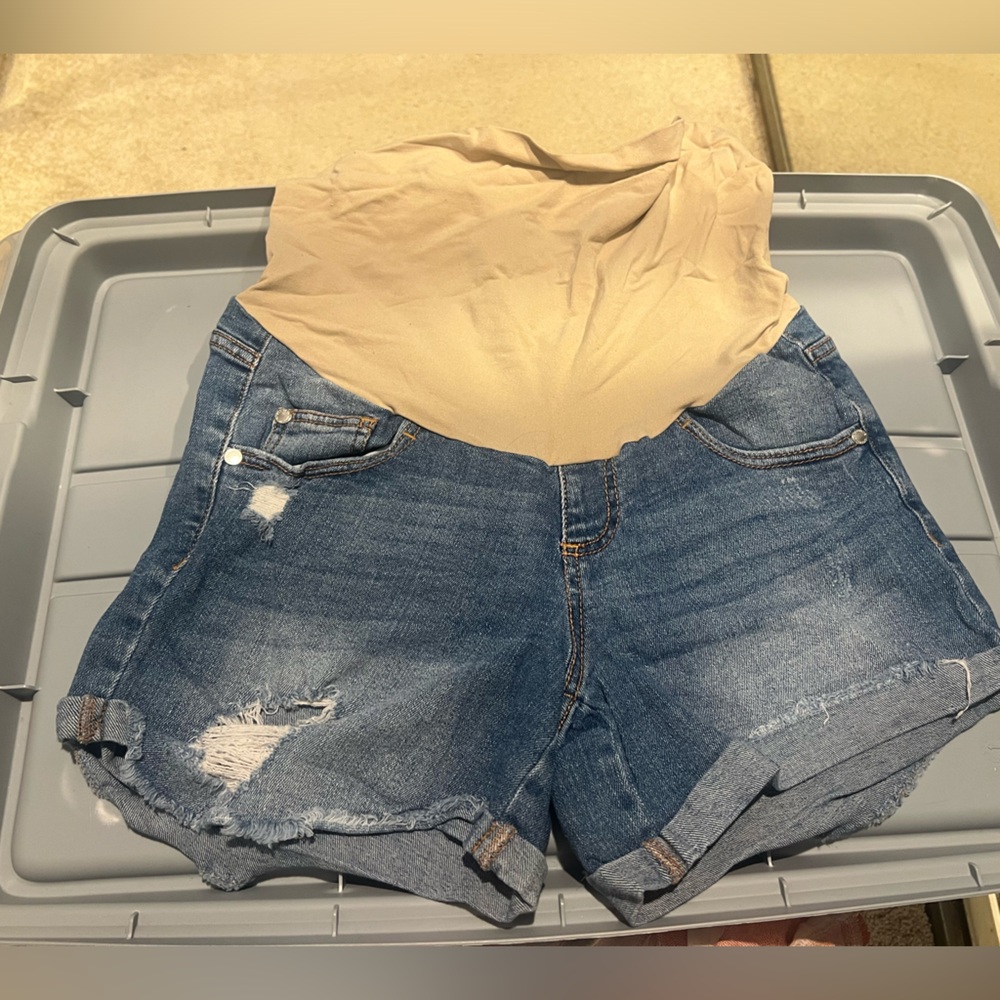 Indigo Blue Maternity shorts